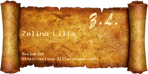 Zelina Lilla névjegykártya